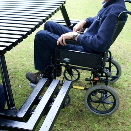 Wheelchair Accessible Park Bench