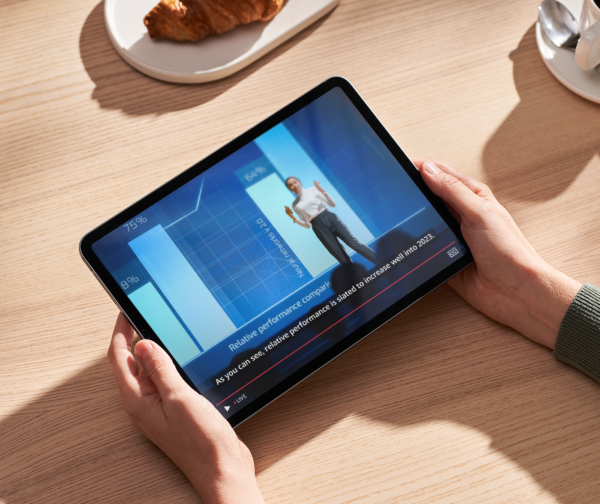 Captions on an ipad