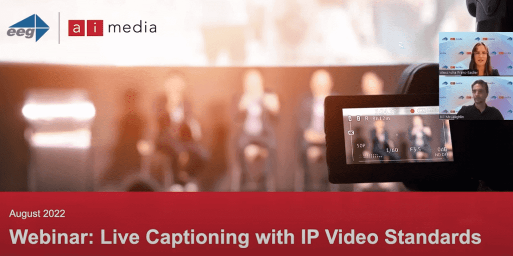 Live Captioning with IP Video Standards APAC-AI-Media