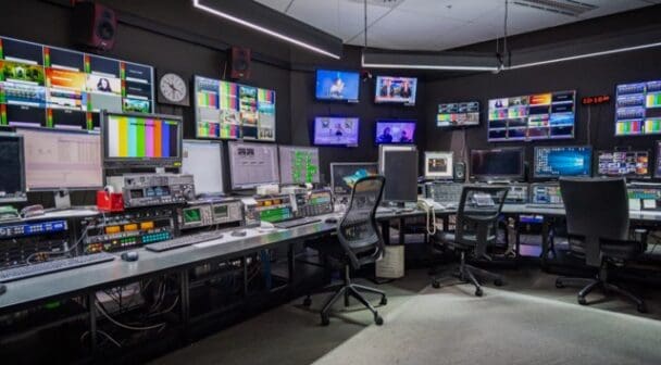 Melbourne Australia - The ABC Studios news collaboration room